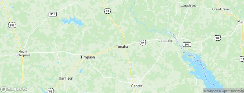 Tenaha, United States Map