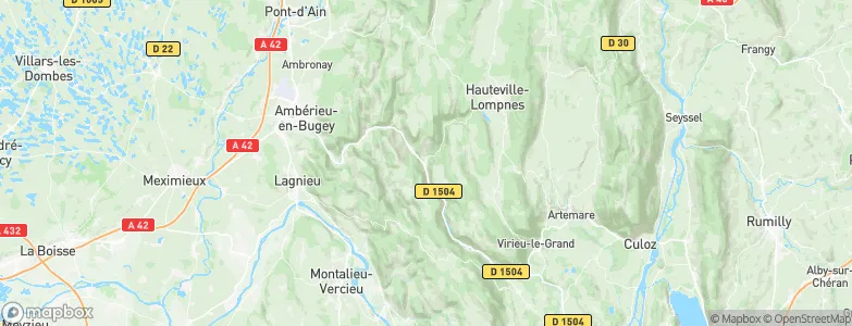 Tenay, France Map