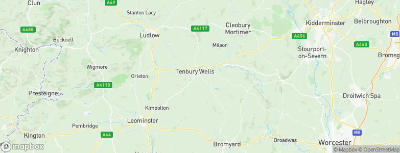 Tenbury Wells, United Kingdom Map