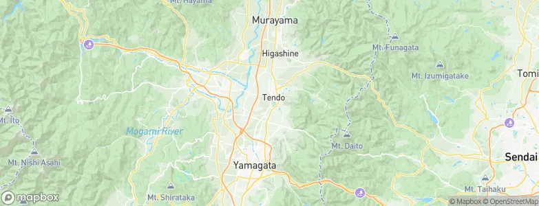Tendō, Japan Map