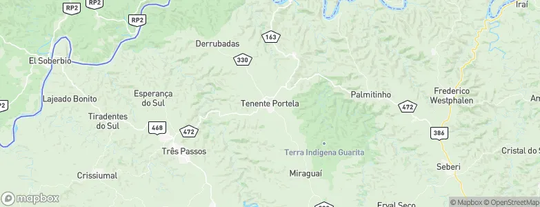Tenente Portela, Brazil Map