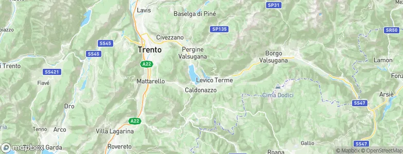 Tenna, Italy Map