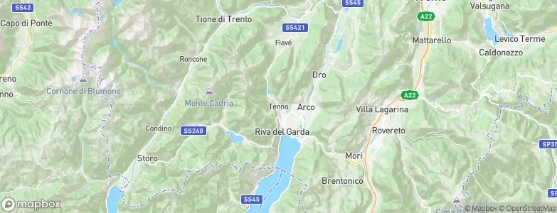 Tenno, Italy Map