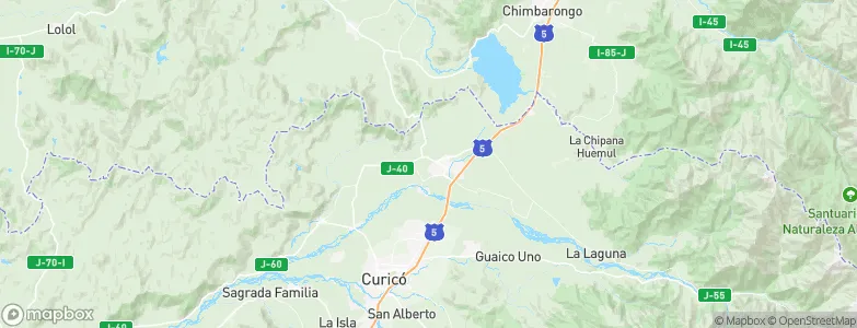 Teno, Chile Map