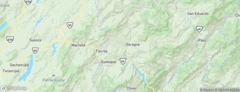 Tenza, Colombia Map
