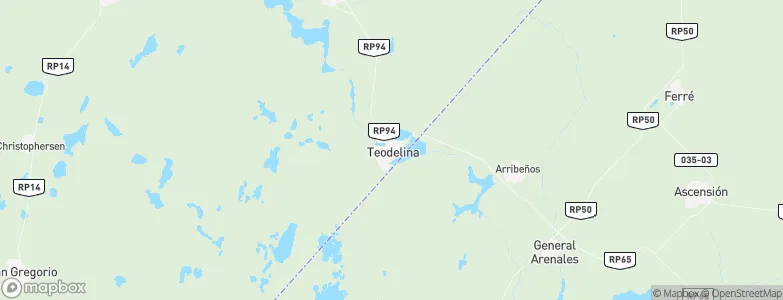 Teodelina, Argentina Map