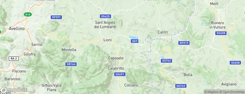 Teora, Italy Map