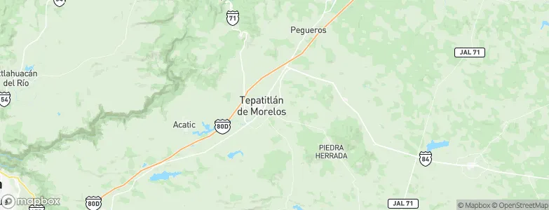 Tepatitlán de Morelos, Mexico Map