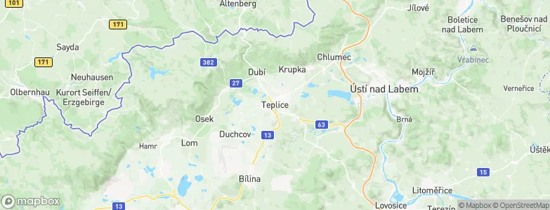 Teplice, Czechia Map