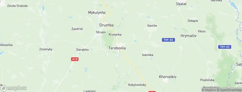 Terebovlya, Ukraine Map