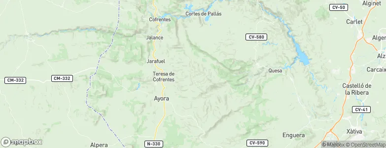 Teresa de Cofrentes, Spain Map