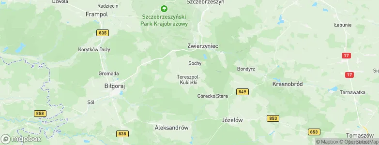 Tereszpol, Poland Map