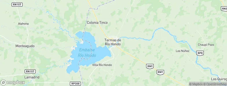 Termas de Río Hondo, Argentina Map
