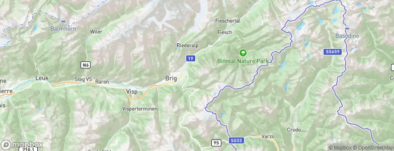 Termen, Switzerland Map