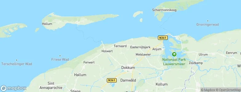 Ternaard, Netherlands Map