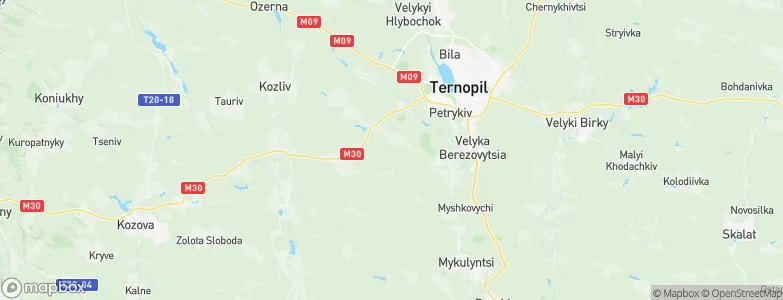 Ternopil’s’ka Oblast’, Ukraine Map