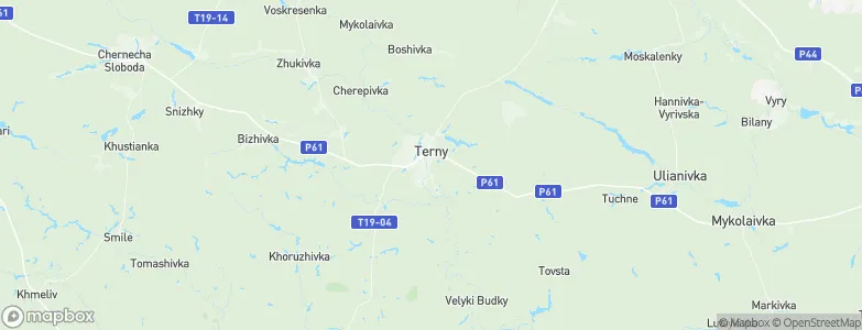 Tërny, Ukraine Map