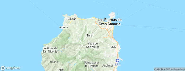 Teror, Spain Map