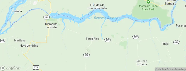Terra Rica, Brazil Map