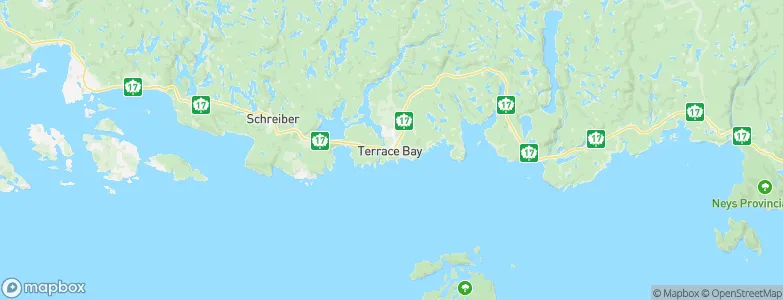 Terrace Bay, Canada Map