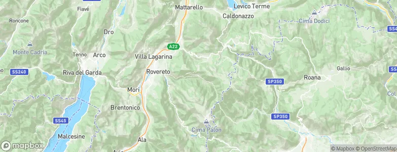 Terragnolo, Italy Map
