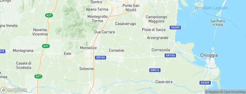 Terrassa Padovana, Italy Map