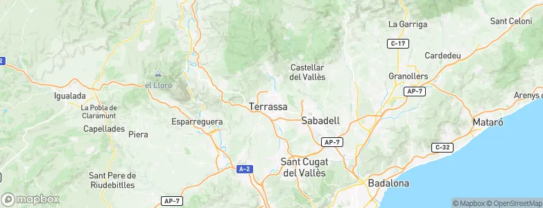 Terrassa, Spain Map