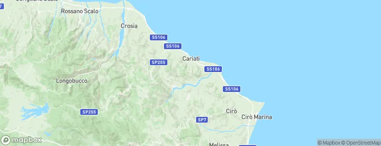 Terravecchia, Italy Map