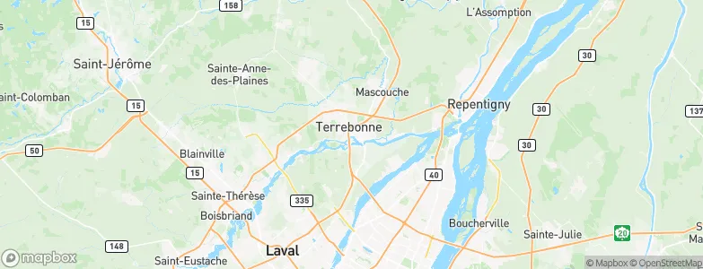Terrebonne, Canada Map