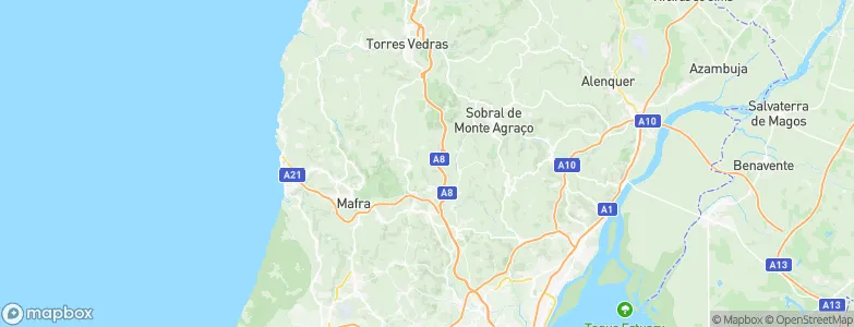 Terroal, Portugal Map