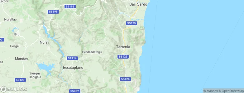 Tertenia, Italy Map