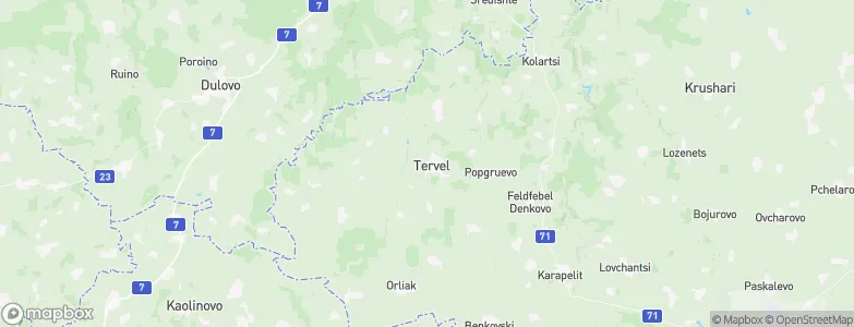 Tervel Municipality, Bulgaria Map
