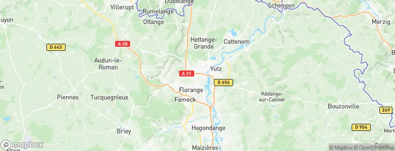 Terville, France Map