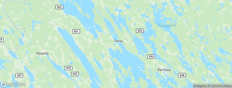 Tervo, Finland Map