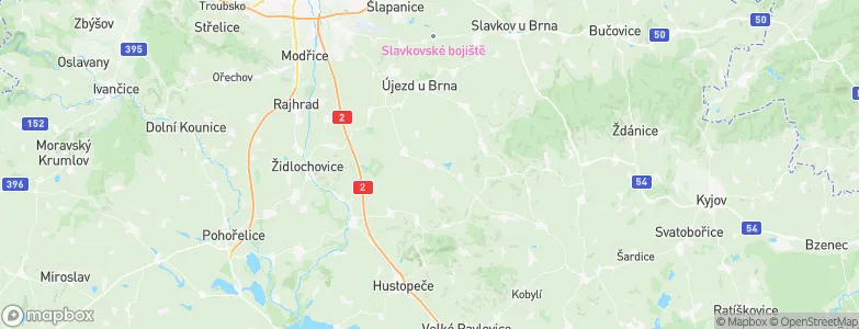 Těšany, Czechia Map