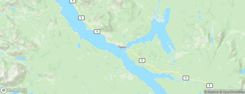 Teslin, Canada Map