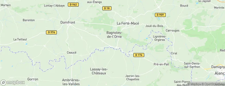 Tessé-Froulay, France Map