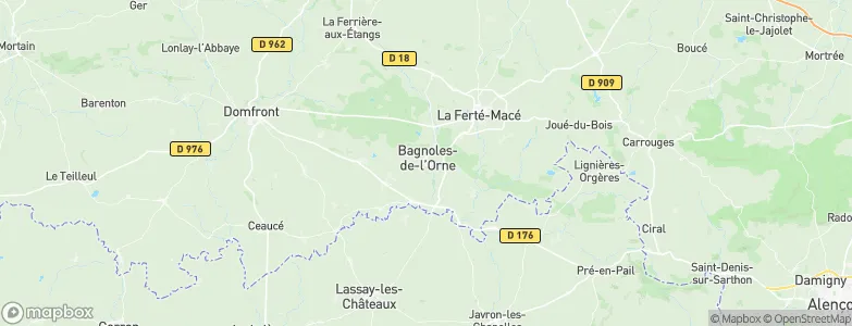 Tessé-la-Madeleine, France Map