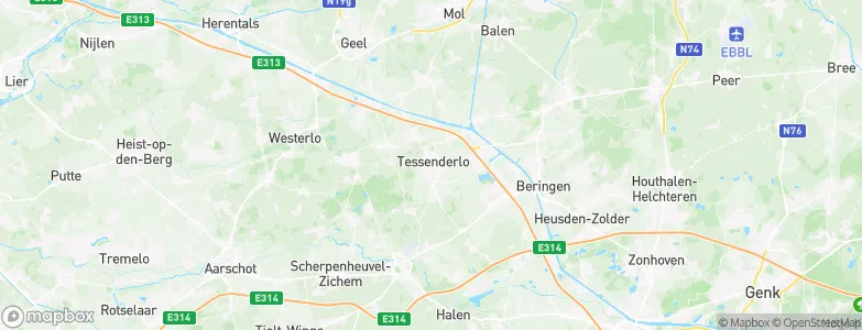 Tessenderlo, Belgium Map