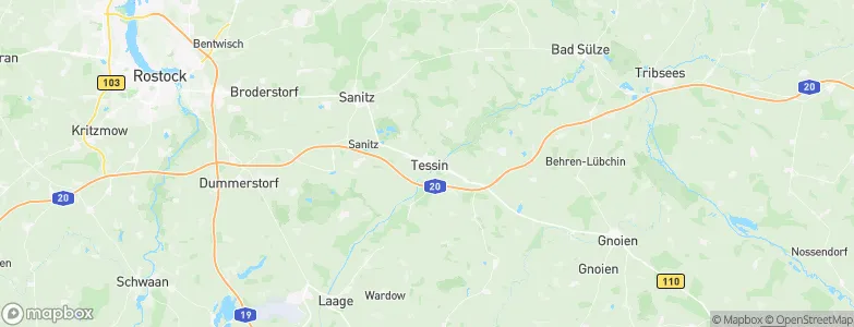 Tessin, Germany Map