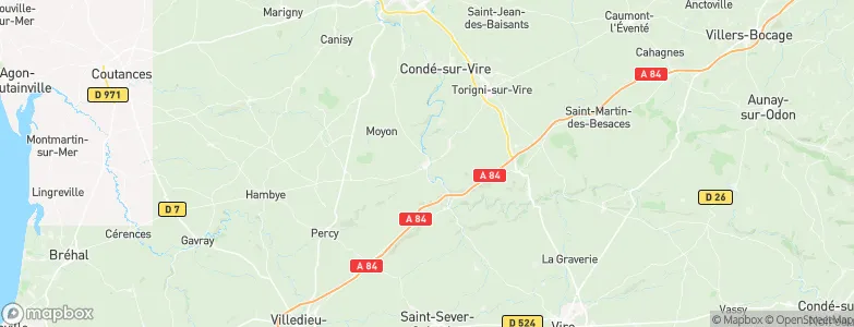 Tessy-sur-Vire, France Map