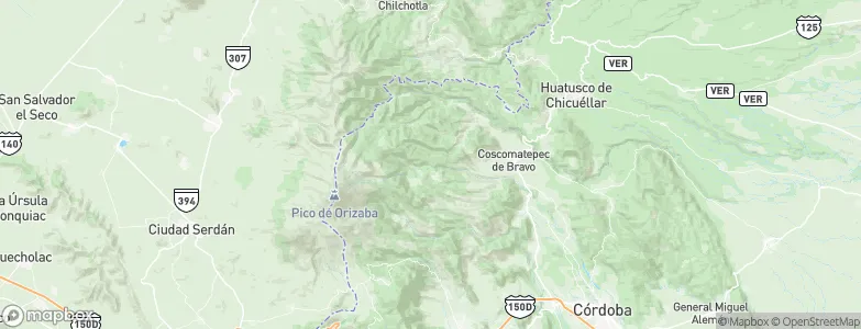 Teteltzingo, Mexico Map
