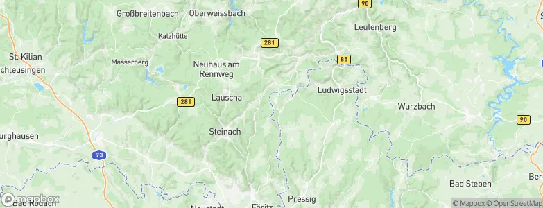 Tettau, Germany Map