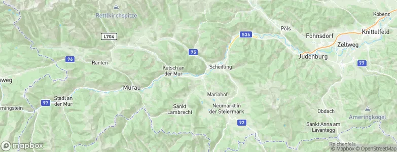 Teufenbach, Austria Map