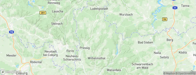 Teuschnitz, Germany Map