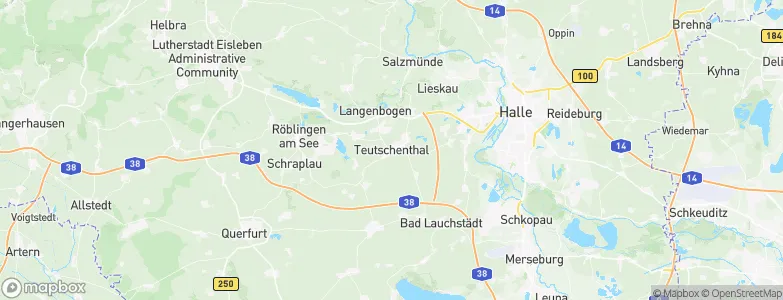 Teutschenthal, Germany Map