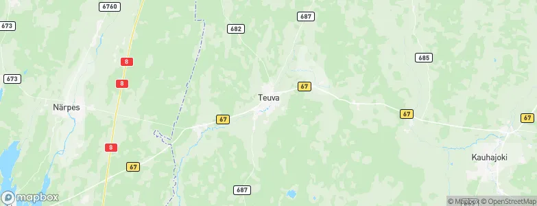 Teuva, Finland Map