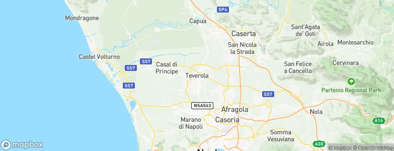 Teverola, Italy Map