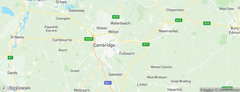 Teversham, United Kingdom Map