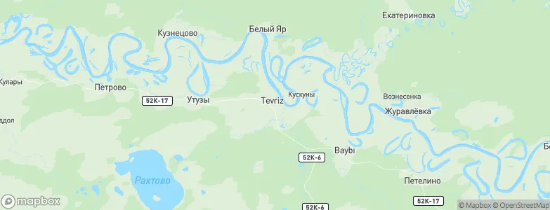 Tevriz, Russia Map